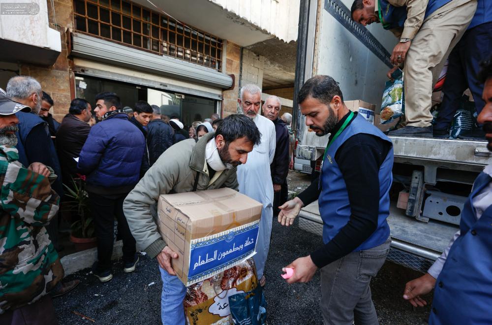 Ayətullah Sistaninin göstərişilə Suriyaya yardım göndərilib - FOTO