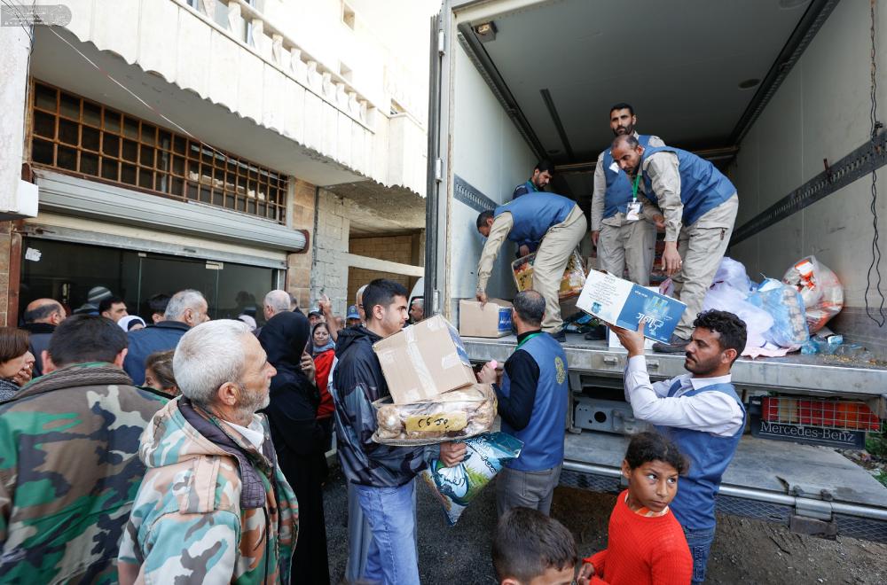 Ayətullah Sistaninin göstərişilə Suriyaya yardım göndərilib - FOTO