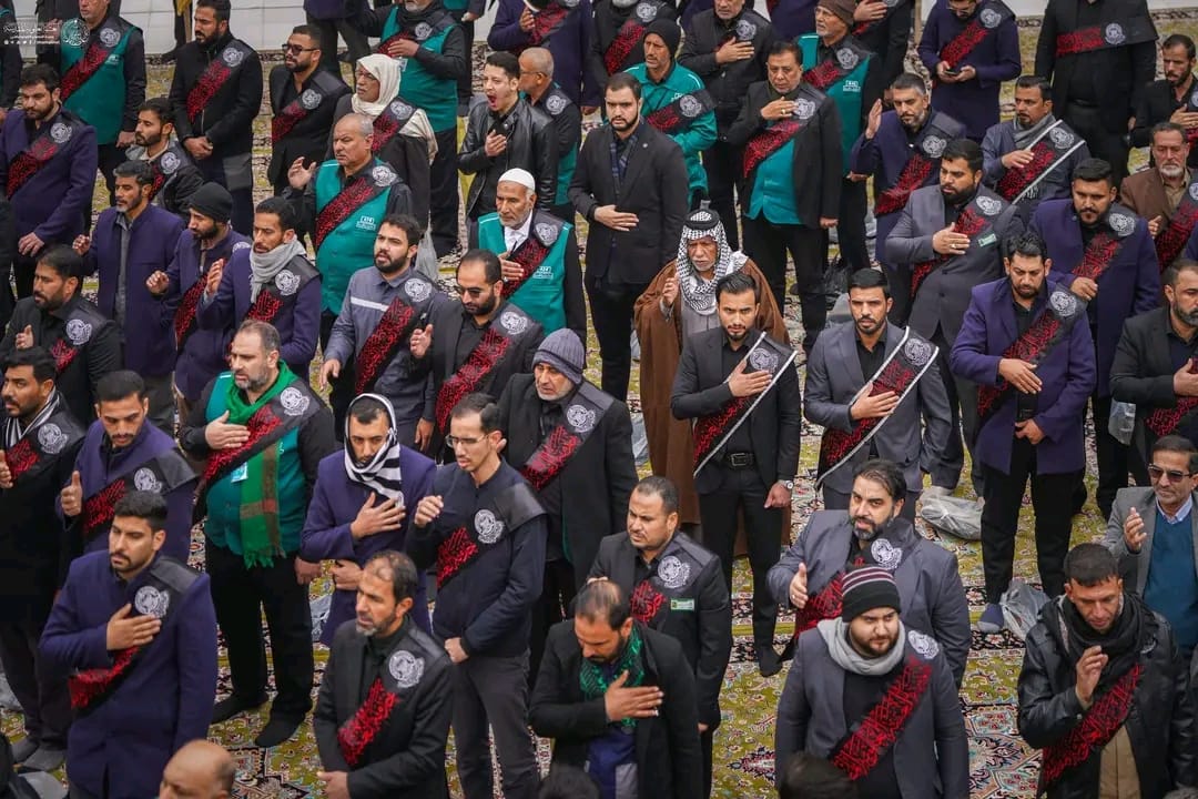 İmam Əli (ə) ziyarətgahında İmam Hadinin (ə) şəhadət məclisi keçirilib - FOTOLAR