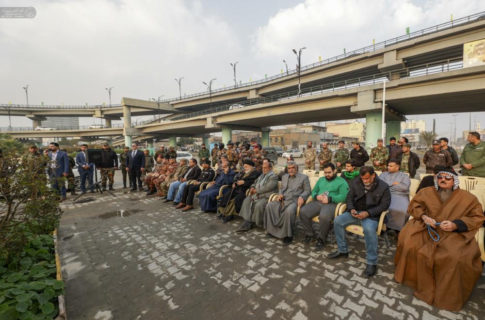 Nəcəfin mərkəzində simvolik bayraq qaldırılıb - FOTO