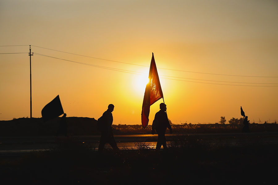 İmam Hadinin (ə) piyada zəvvarları - FOTO