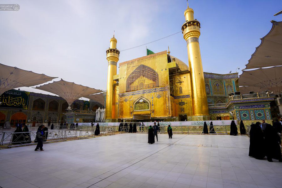 İmam Əli (ə) hərəmi mövlud gününə hazırlaşır - FOTO