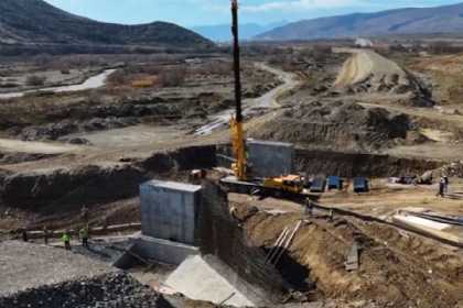 Ağdam–Xankəndi dəmir yolunun tikintisinin 44 %-ə yaxını başa çatıb