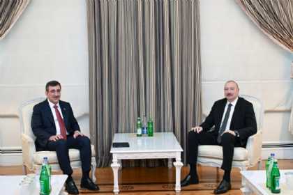İlham Əliyev Türkiyənin Vitse-prezidentini qəbul edib