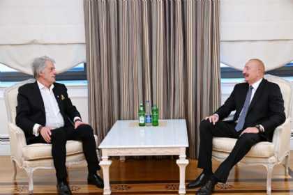 İlham Əliyev Ukraynanın sabiq Prezidenti Viktor Yuşenko ilə görüşüb