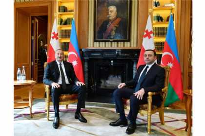İlham Əliyevin Qaribaşvili ilə təkbətək görüşü keçirilib
