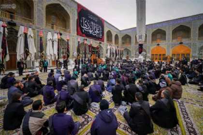 İmam Əli (ə) ziyarətgahında İmam Hadinin (ə) şəhadət məclisi - FOTOLAR