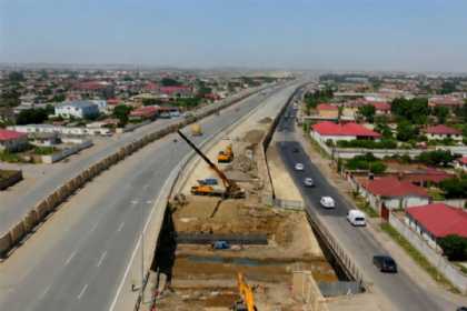 Qaradağda 3 fərqli yol sahəsində yeni avtomobil körpüləri tikilir