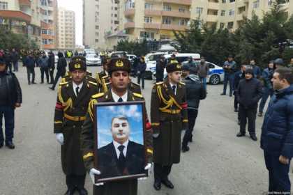 Şəhid Orxan Əsgərovla vida mərasimi başa çatıb