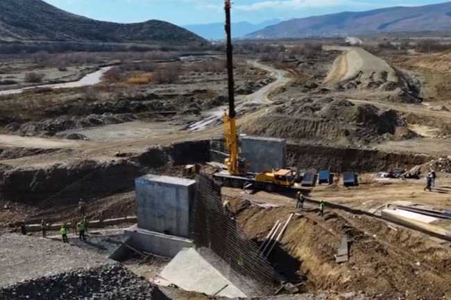 Ağdam–Xankəndi dəmir yolunun tikintisinin 44 %-ə yaxını başa çatıb