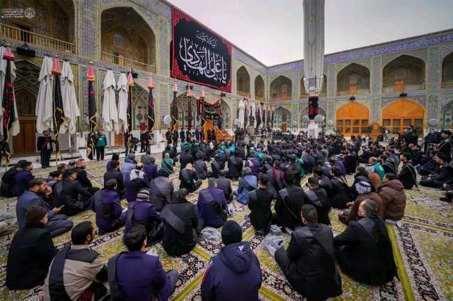 İmam Əli (ə) ziyarətgahında İmam Hadinin (ə) şəhadət məclisi - FOTOLAR