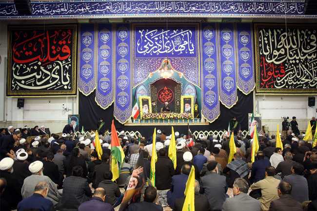 Xanım Məsumə (ə) Ziyarətgahında Ayətullah Xameneinin 40 mərasimi  - FOTOLAR