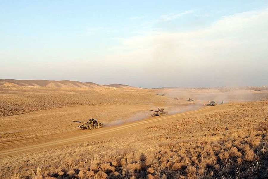 Azərbaycan Ordusunun taktiki təlimi keçirilib