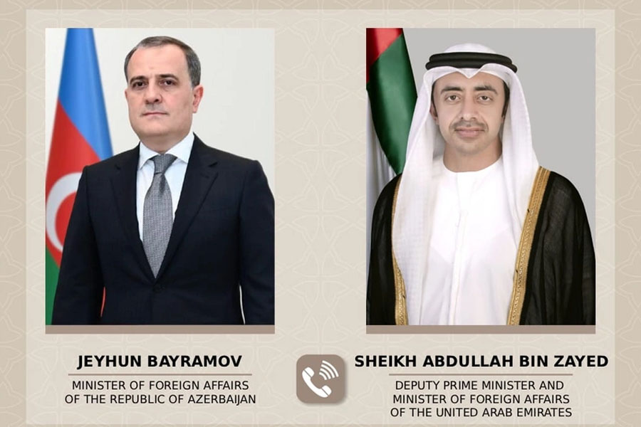 Ceyhun Bayramov BƏƏ-li həmkarı ilə telefon danışığı aparıb