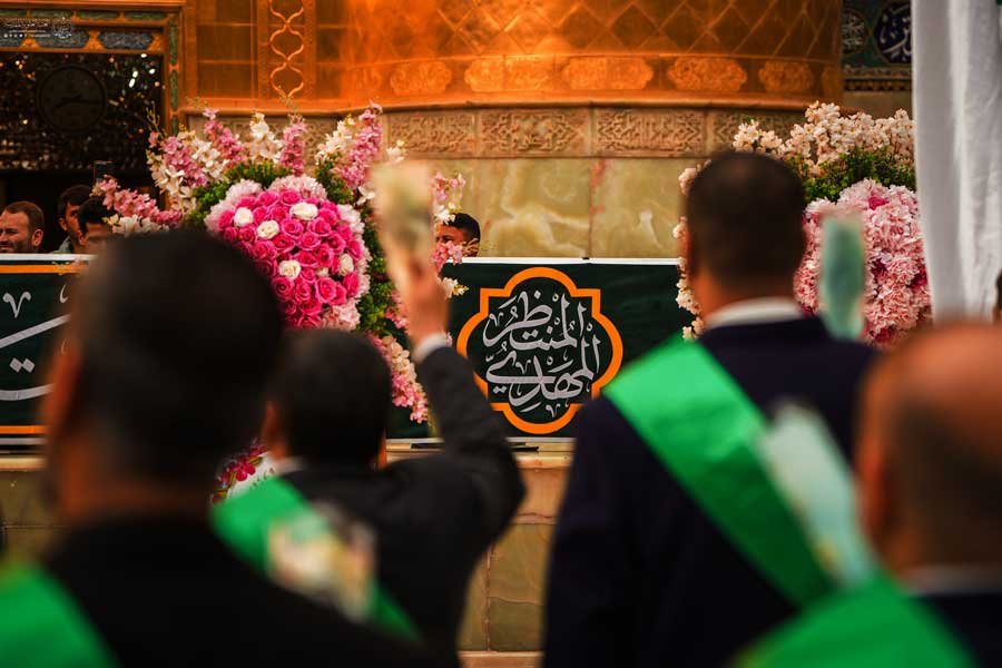 İmam Əli (ə) xadimlərinin İmam Mehdi (ə) mövludu - FOTO