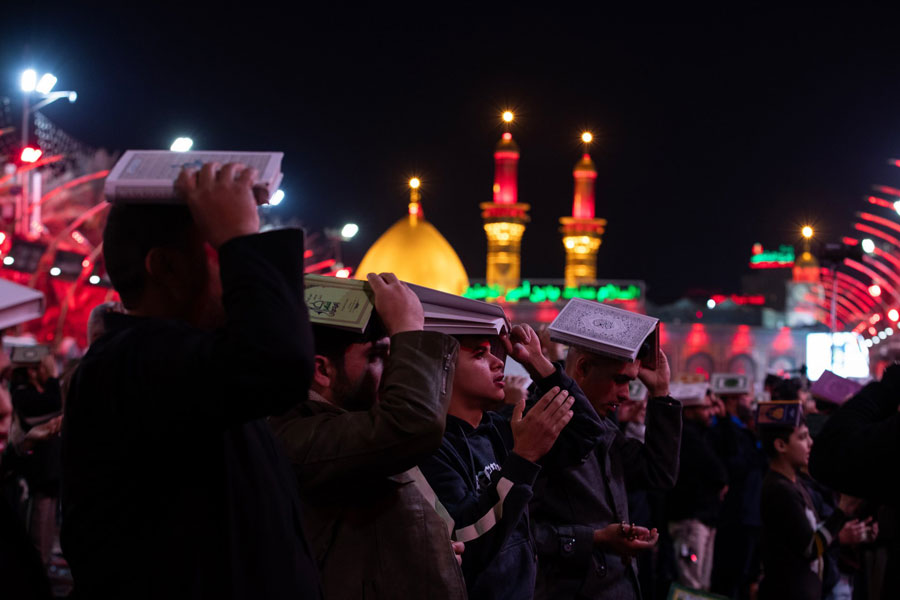 Kərbəlada Qədr gecəsi - FOTOLAR