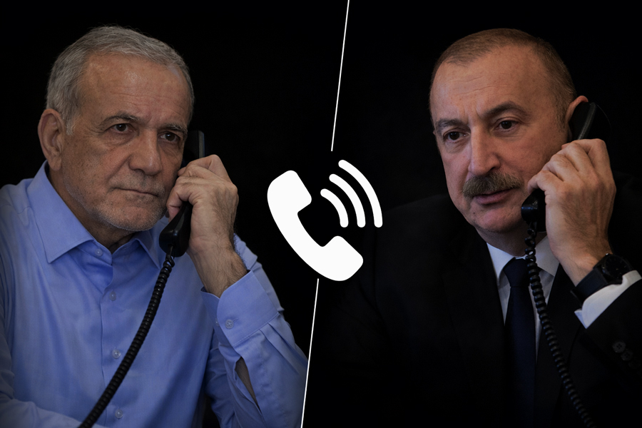 Pezeşkian və Əliyev arasında telefon danışığı