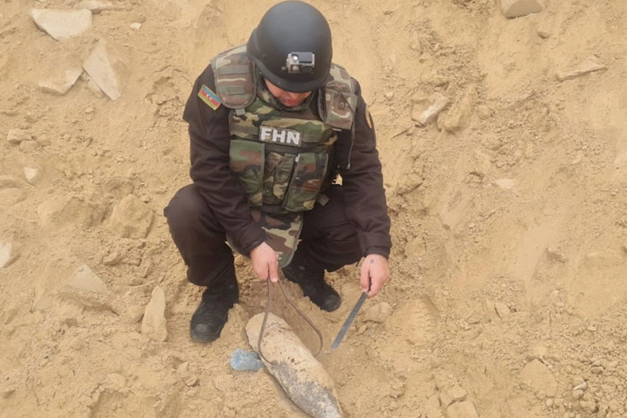 Qaradağda top mərmisi aşkarlanıb