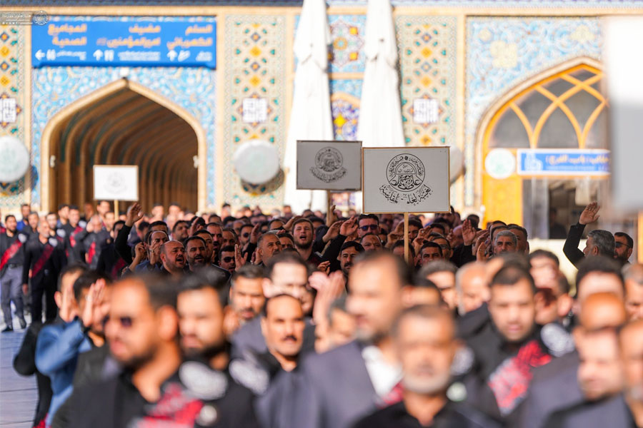 İmam Əli (ə) ziyarətgahında İmam Sadiqin (ə) şəhadət məclisi keçirilib - FOTOLAR