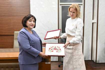 Sahibə Qafarova Ukrayna Ali Radası sədrinin müavini ilə görüşüb