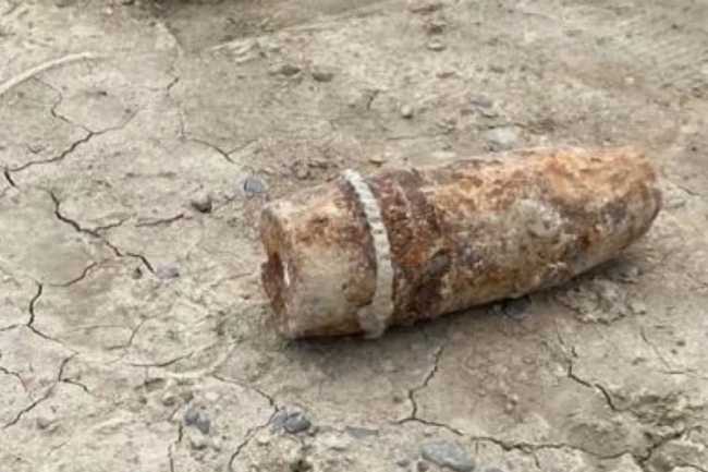 Sumqayıtda partlamamış top mərmisi tapılıb