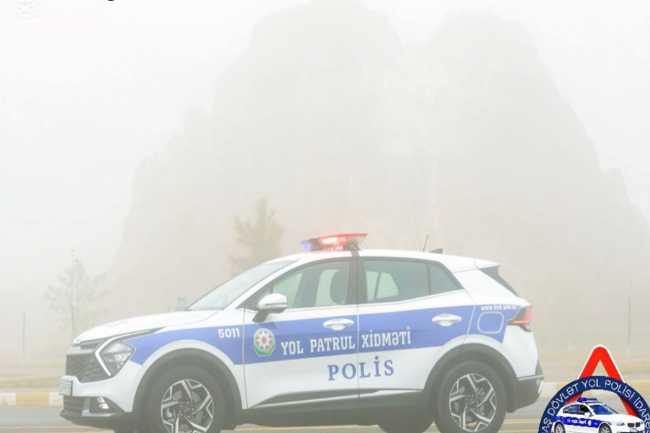Yol polisi dumanlı hava ilə əlaqədar xəbərdarlıq edib