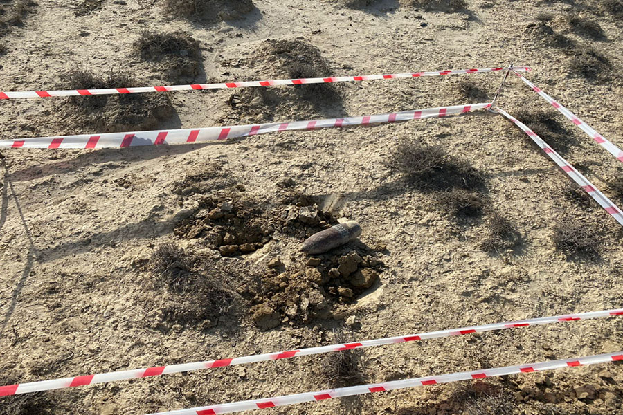 FHN: Bakıda top mərmisi aşkar edilərək zərərsizləşdirilib